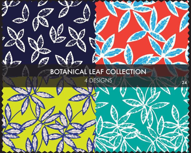 热带植物叶无缝格局图片下载