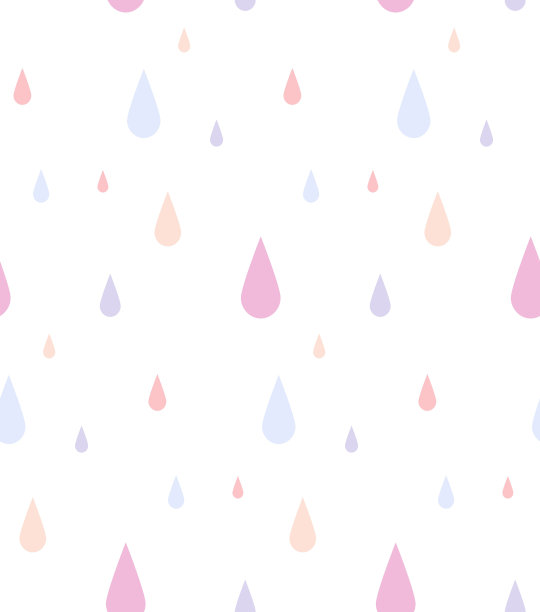 在孤立的背景下落下的颜色的雨模式。图片下载