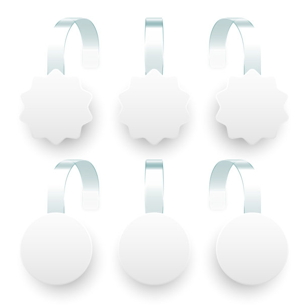 空白超市促销摆动孤立在白色背景。货架广告的现实摆动模板。销售或折扣标签。特价价签。矢量图图片下载