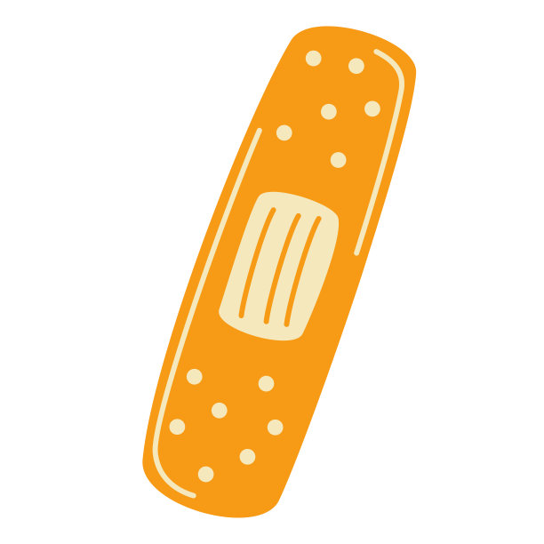 医疗补丁。石膏。急救设备。伤口覆盖图标矢量插图。图片下载