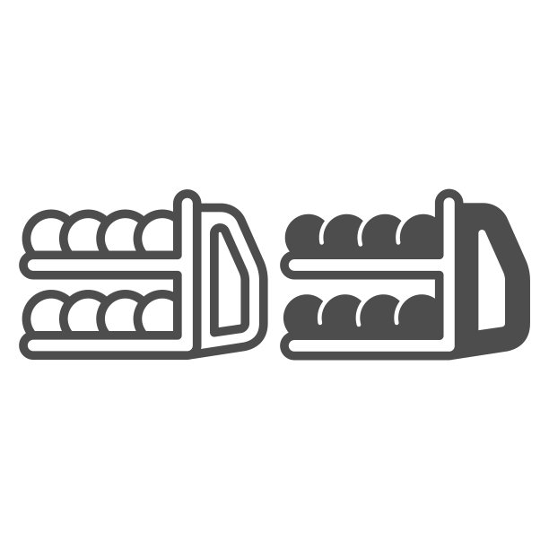 保龄球和球道回球系统线性图标图片下载