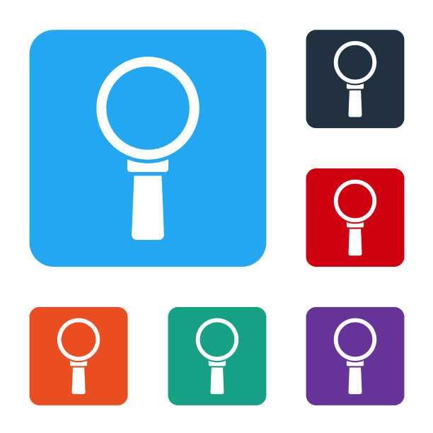 白色放大镜图标孤立在白色上图片下载