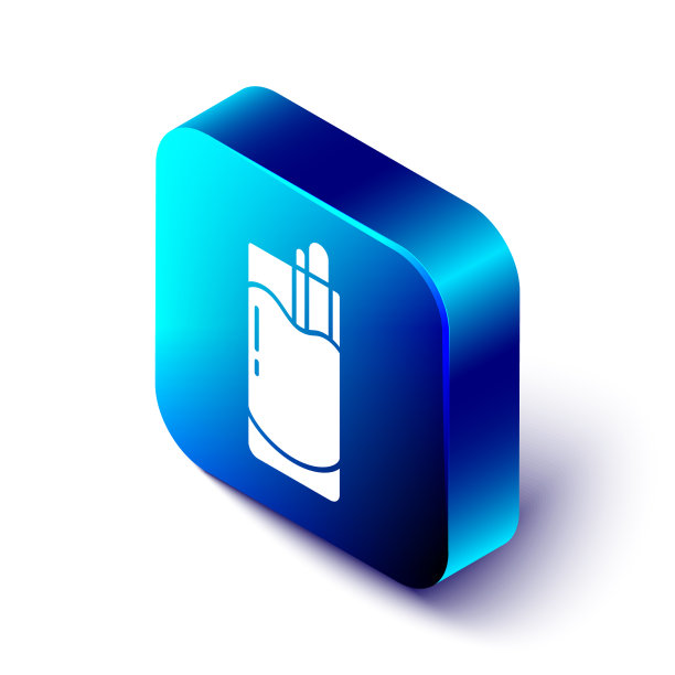 等距鸡尾酒血腥玛丽图标孤立图片下载