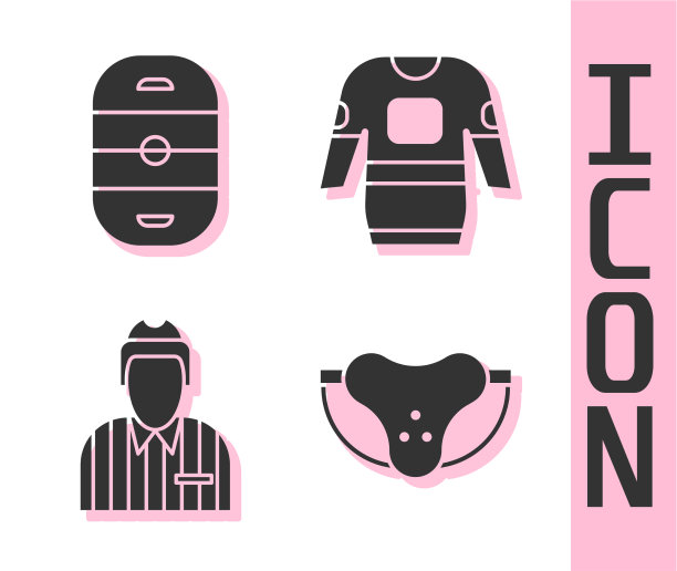 设置保护性运动护裆冰球溜冰场图片下载