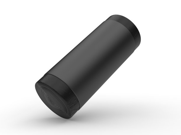 空白垃圾袋卷与袖子标签3d模型。图片下载