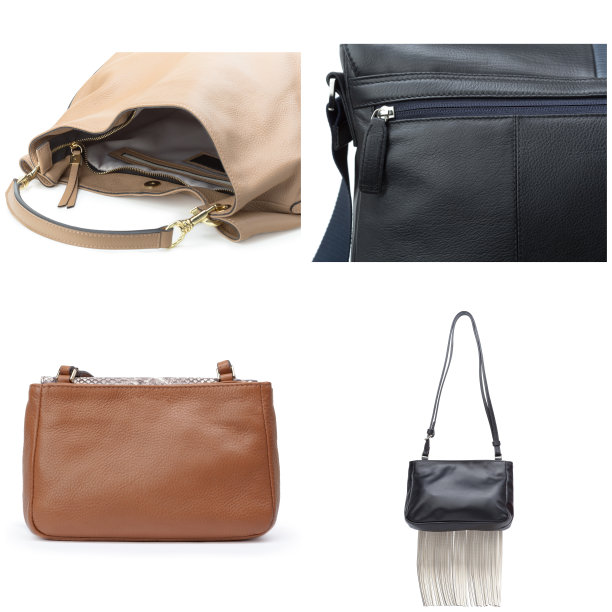 在白色背景上的女性手袋拼贴画图片下载