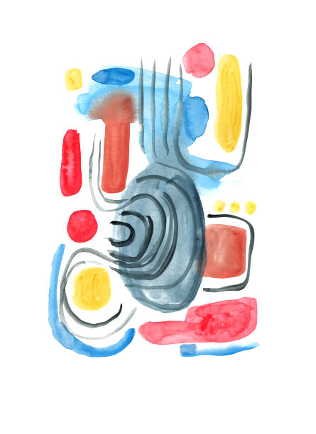 抽象手绘水彩背景图片下载