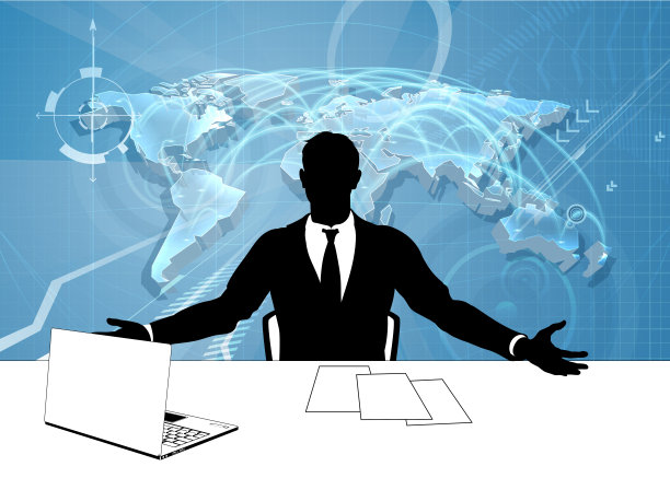 新闻主播剪影电视记者主持人图片下载