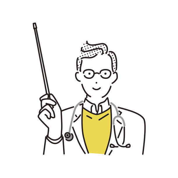 一个穿着白大褂拿着教鞭的男人图片下载