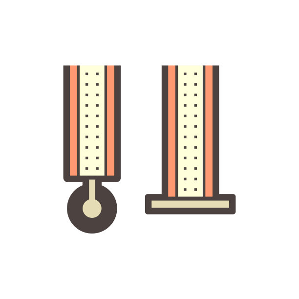 基础支持矢量图标设计。用于办公隔间、隔断墙和屏风。图片下载