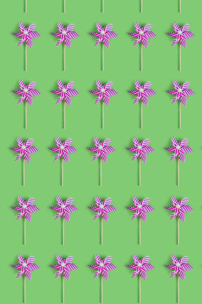 粉红色的风车图片下载