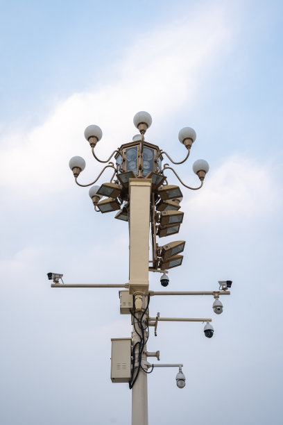 北京长安街造型独特的路灯图片下载