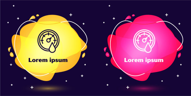 设定线桑拿温度计图标隔离在蓝色图片下载