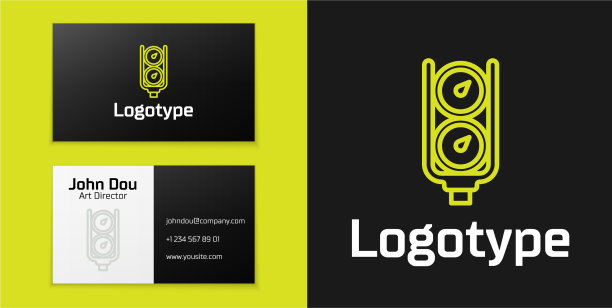 标识式线规刻度图标孤立在黑色上图片下载