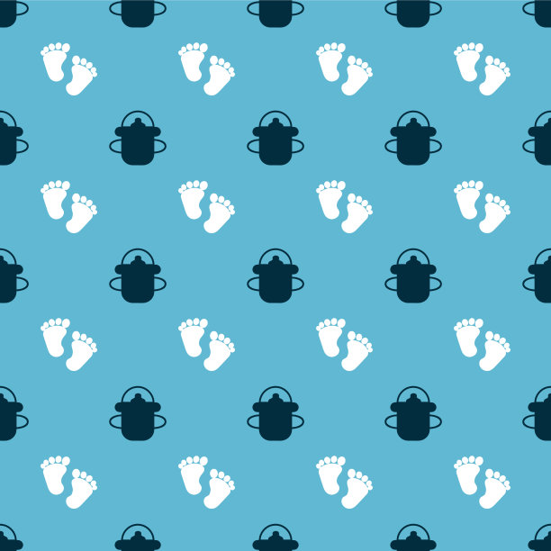 设置巴博特和巴脚印无缝图片下载