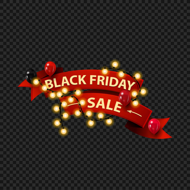 红色的黑色星期五销售网络横幅图片下载