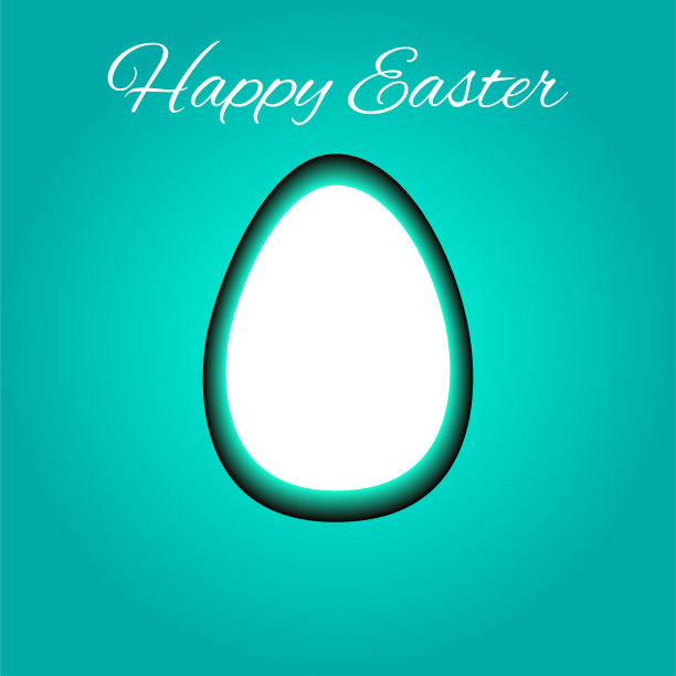 白色的复活节彩蛋。快乐的复活节彩蛋图片下载