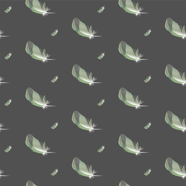 五彩缤纷的羽毛图案。矢量图图片下载