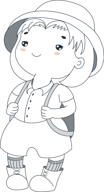 可爱的小探险家图片下载