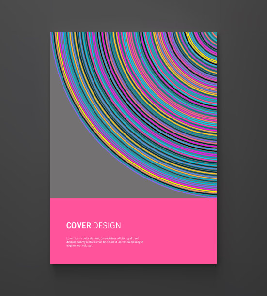 抽象的圆形背景与许多细线。许多随机圆具有噪声效应。封面设计模板。矢量插图广告，营销或演示。图片下载