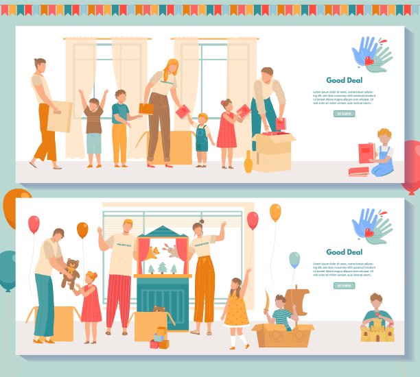 帮助志愿者，人的性格，有爱心的妇女老人，退休轮椅弱者，设计，平面风格矢量插图。图片下载