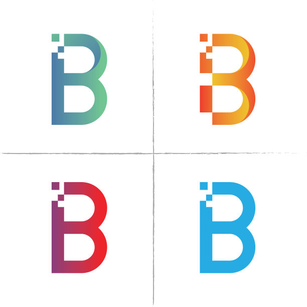 字母b像素标志图片下载