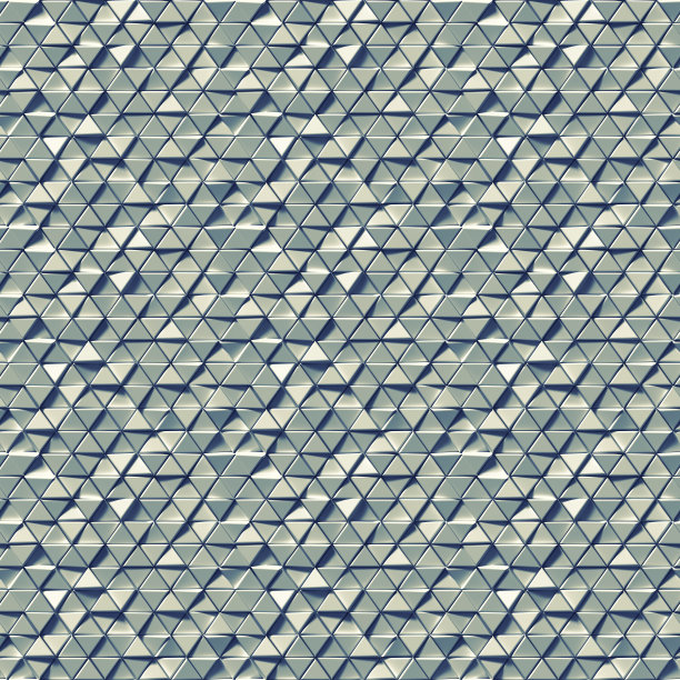 无缝模式的灰色三角形3D渲染图片下载