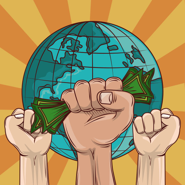 拳头握着钱图片下载