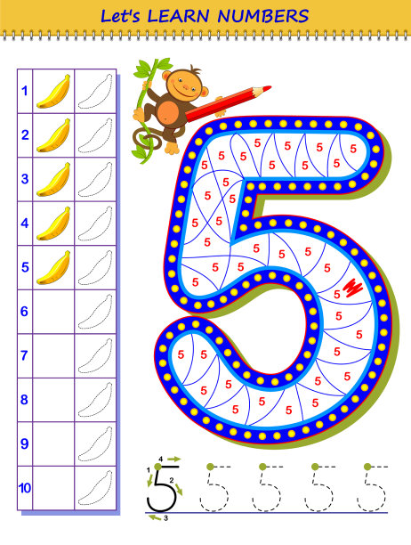 让我们学习儿童数字教育游戏图片下载