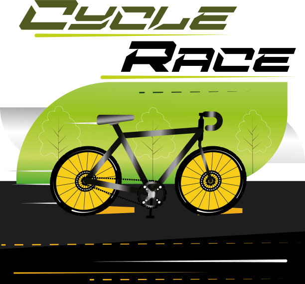 公路自行车的海报图片下载