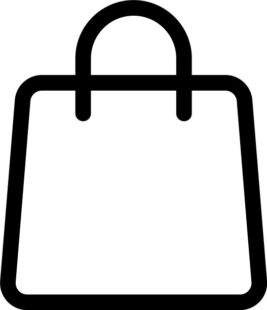 购物袋界面线条风格图标图片下载