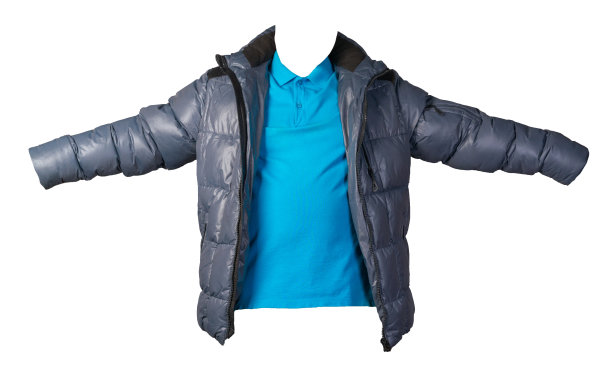 男子t恤和夹克孤立在白色背景。休闲装图片下载