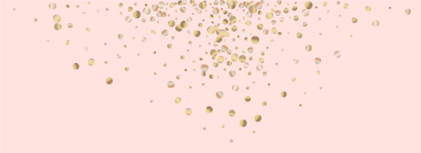 金色雨假日全景粉色背景图片下载