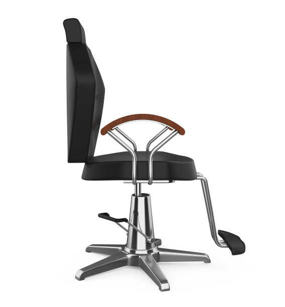 理发椅孤立图片下载