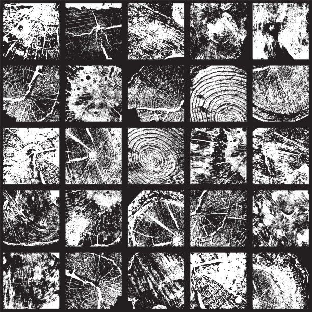 抽象无缝图案的各种木材纹理图片下载