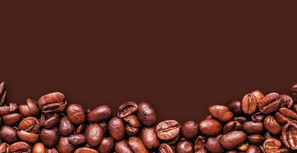 烘咖啡豆图案背景，平铺图片下载