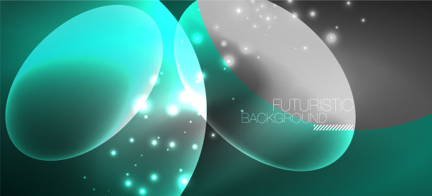 霓虹椭圆抽象背景闪亮明亮图片下载