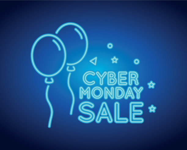 网络星期一出售气球氦气霓虹灯图片下载