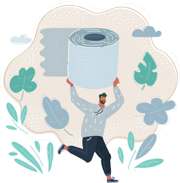 带跑纸的卫生纸图片下载