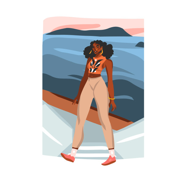 手绘抽象股票平面图形图片下载