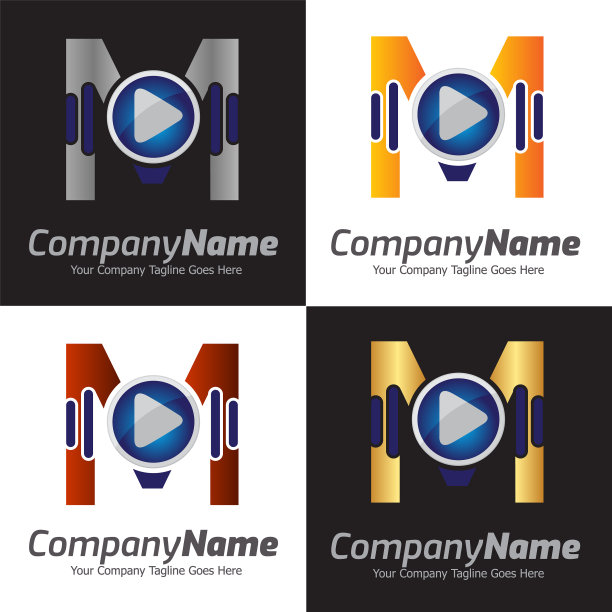 3d媒体播放标志设计音频音乐图片下载