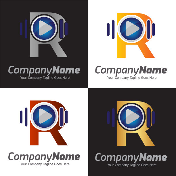 3d媒体播放标志设计音频音乐图片下载