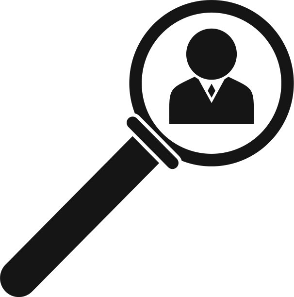 办公室人事招聘官icon简约风格图片下载