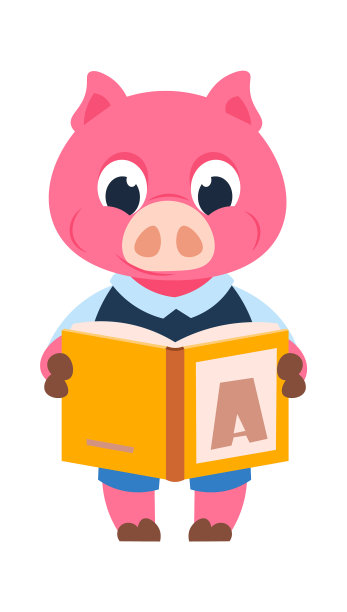有趣的猪人物卡通家畜图片下载