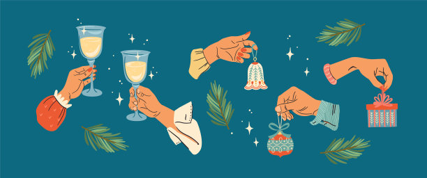 圣诞快乐，新年快乐图片下载