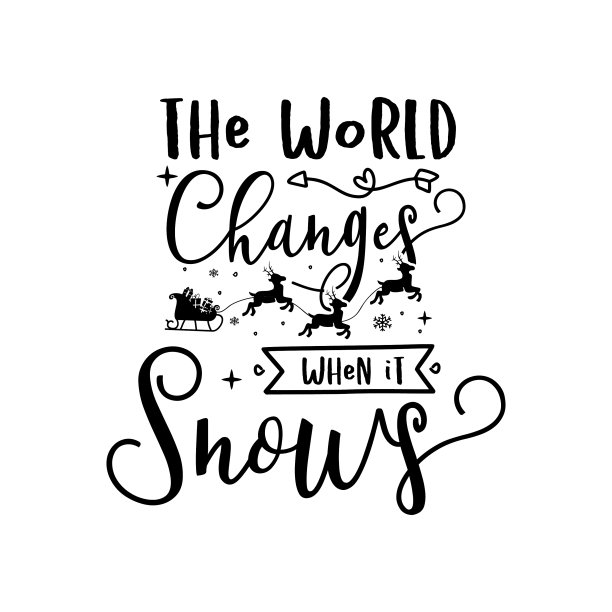 圣诞字引用剪影书法图片下载