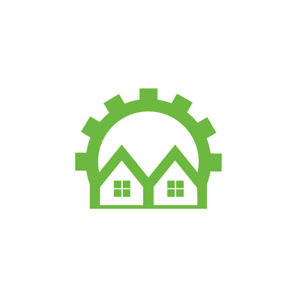 家居服务工业风logo图片下载