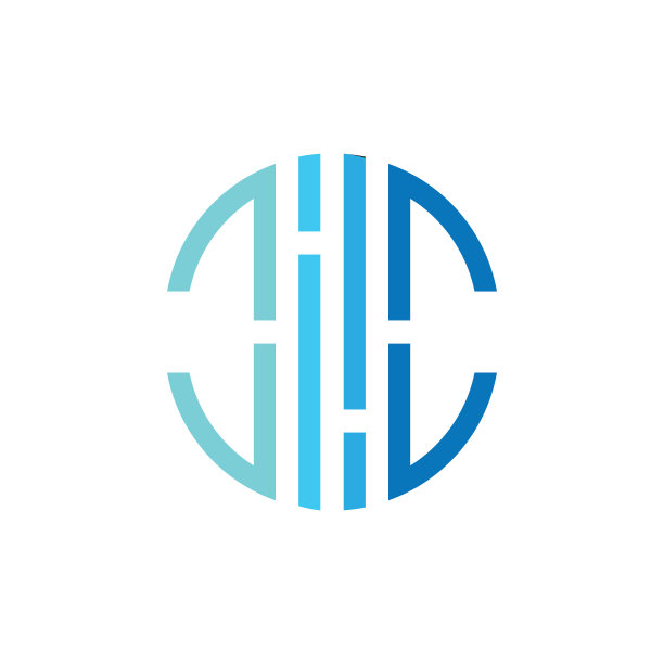 字母CC简约几何圆形徽标图片下载