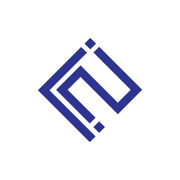 数字i2方形几何logo图片下载