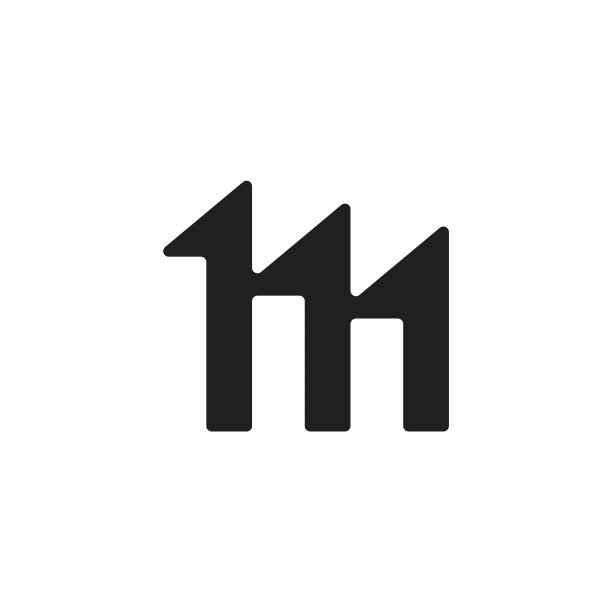 字母m简单的几何箭头标志图片下载